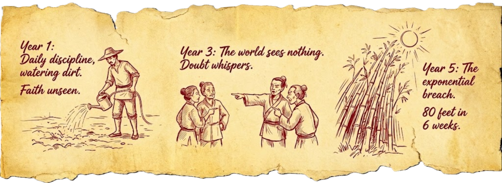 The Chinese Bamboo Tree Parable