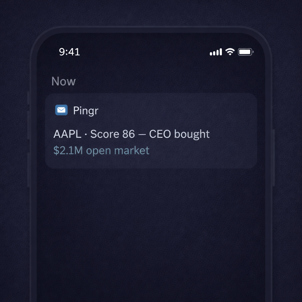 Signal delivered to inbox